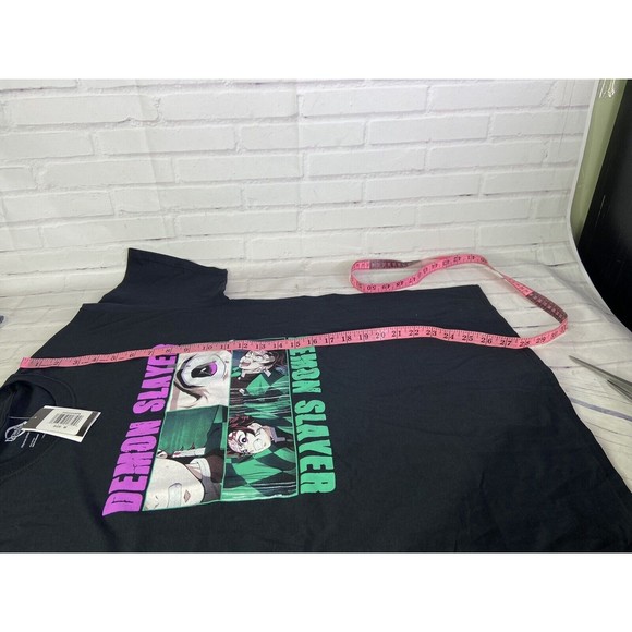 Demon Slayer Anime Characters Graphic Print Short Sleeve Tee T-Shirt Mens Size M - Picture 6 of 6